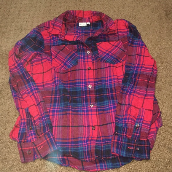 Mudd Other - Girls Sz 12 button up long sleeve 2 pocket shirt